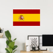 スペイン旗の高品質 ポスター (ホームオフィス)