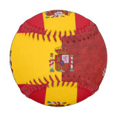 スペイン最高のパパ、愛国者パパスペインの国旗 野球ボール (裏面)