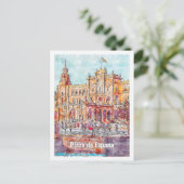 スペイン有名な旅行水の色の広場 ポストカード (スタンド正面)