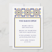 スペイン海軍イエロータイル シグネチャー カクテル 招待状 (正面)