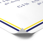 スペイン海軍イエロータイル シグネチャー カクテル V1 ポスター (角)