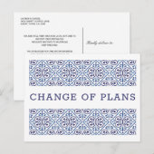 スペイン海軍インディゴタイル 計画変更 ウェディング2 案内ポストカード (正面/裏面)