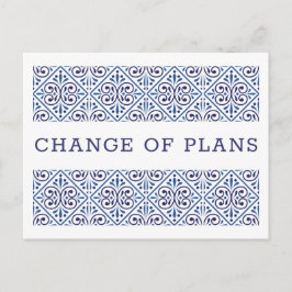 スペイン海軍インディゴタイル 計画変更 ウェディング2 案内ポストカード