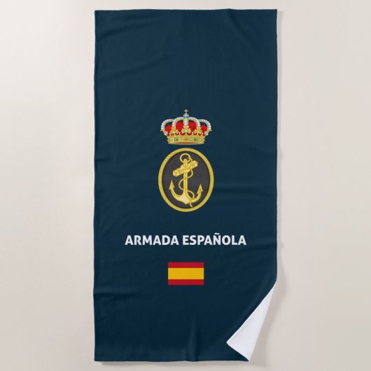 スペイン海軍パスポートフォンケース ビーチタオル (正面)