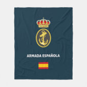 スペイン海軍パスポートフォンケース フリースブランケット (正面)