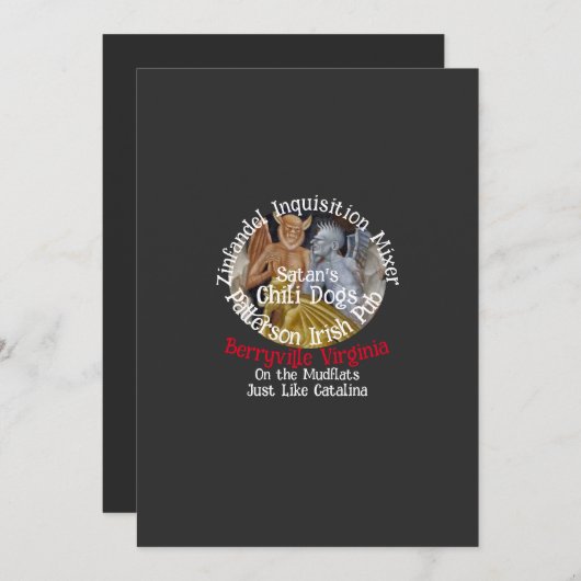 スペイン異端審問 招待状 (正面/裏面)