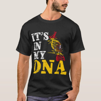 スペイン私のDNAフラグスペインのエスパーニャ Tシャツ