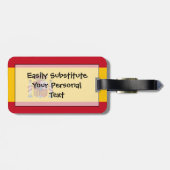 スペイン簡単ID （個人用）フラグ ラゲッジタグ (裏面横)