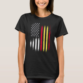 スペイン系アメリカ人の愛国者として育ったアメリカ国旗 S Tシャツ