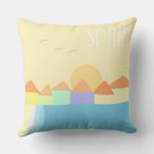 スペイン絵画風景画 クッション (裏面)