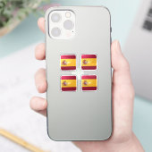 スペイン角光沢フラグ シール (スマートフォン)