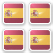 スペイン角光沢フラグ シール (正面)