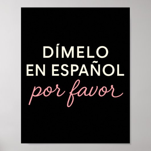 スペイン語でお願いします 二か国語 スペイン語 先生 紅茶 ポスター (正面)