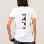 スペイン語での引用は完全な格子状 Tシャツ (裏面)
