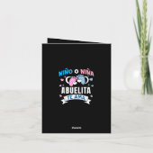 スペイン語での性別発表 招待状 (裏面)