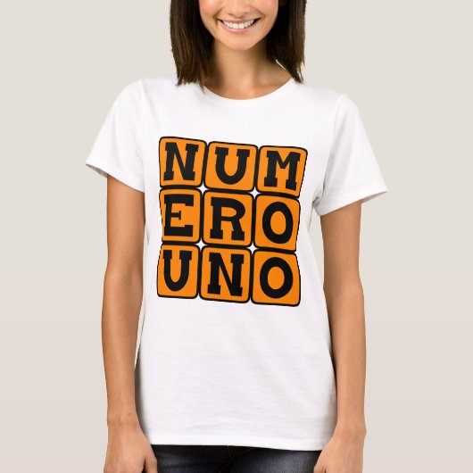 スペイン語でナンバーワン、Numero Uno Tシャツ (正面)