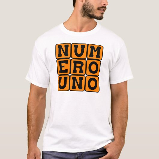 スペイン語でナンバー1 Tシャツ (正面)