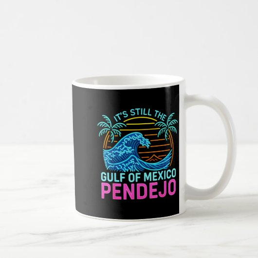 スペイン語で冗談のメキシコ湾のPendejoビーチ コーヒーマグカップ (右)