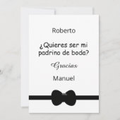 スペイン語で書かれたグームズマンへのお願い 招待状 (正面)