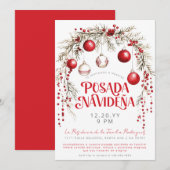 スペイン語のクリスマスポサダの招待状 招待状 (正面/裏面)