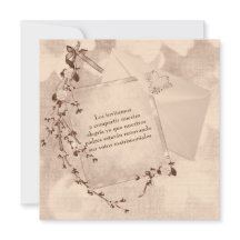 スペイン語のテキスト ウェディング ヴォウ リニューアルの招待状