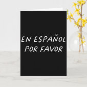 スペイン語の先生のためのスペイン語でお願いします Byck To カード (黄色い花)