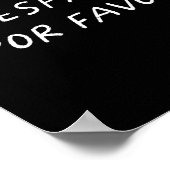 スペイン語の先生のためのスペイン語でお願いします Byck To ポスター (角)