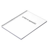 スペイン語の叫び ノートブック (左側)