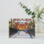 スペイン語の妊娠発表 案内ポストカード (スタンド正面)