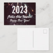 スペイン語の新年おめでとう ノートカード (正面/裏面)