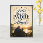 スペイン語の父の日メッセージ Abuelo(祖父)へ カード (黄色い花)