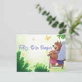 スペイン語の父の日 Feliz Dia Papa ポストカード (スタンド正面)
