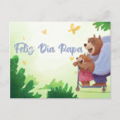 スペイン語の父の日 Feliz Dia Papa ポストカード (正面)