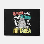 スペイン語の犬が私の宿題を食べた - Perro Tarea ドアマット (正面)