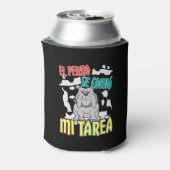 スペイン語の犬が私の宿題を食べた - Perro Tarea 缶クーラー (缶裏面)