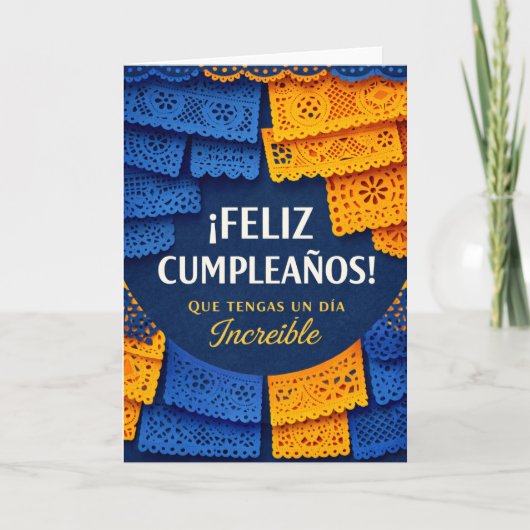 スペイン語の男性用誕生日カード カード (正面)
