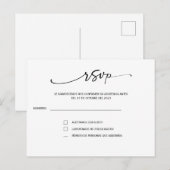 スペイン語の結婚式の返信ハガキ ポストカード (正面/裏面)