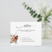 スペイン語の結婚式の返信ハガキ ポストカード (スタンド正面)