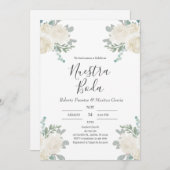 スペイン語の結婚式招待状 招待状 (正面/裏面)