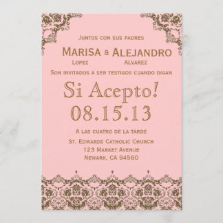 スペイン語の結婚式招待状 / Wedding Invitation 招待状