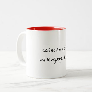 スペイン語の詩がかわいいマグカップ ツートーンマグカップ
