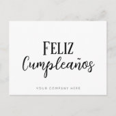 スペイン語の誕生日おめでとう不動産ビジネス ポストカード (正面)