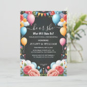 スペイン語の雲ファミリー性別発表パーティーを楽しもう 招待状 (スタンド正面)