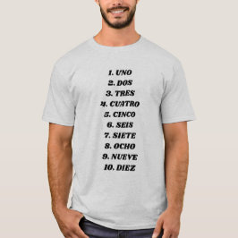 スペイン語の10への計算 Tシャツ