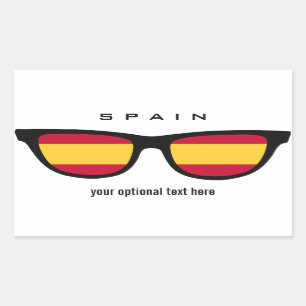 スペイン語はカスタムなステッカーを影で覆います 長方形シール