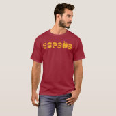 スペイン語タイポグラフィロゴデザインTシャツ Tシャツ (正面フル)