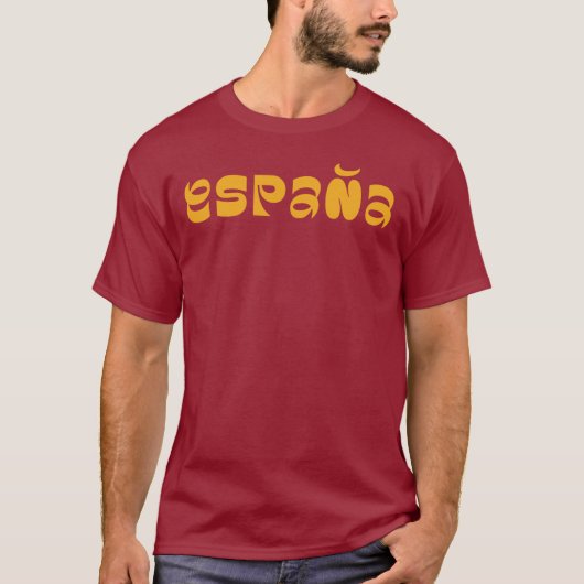 スペイン語タイポグラフィロゴデザインTシャツ Tシャツ (正面)
