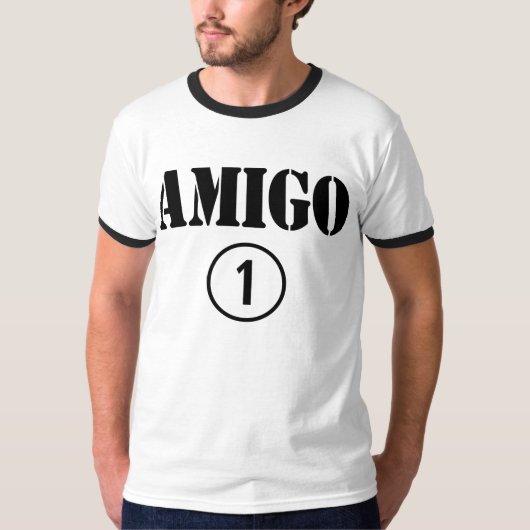 スペイン語友人: 友達のNumero Uno Tシャツ (正面)