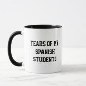 スペイン語教師の涙 笑えるスペイン語教師グッズ マグカップ (左)