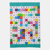 スペイン語月のデザインの台所タオル キッチンタオル (縦)